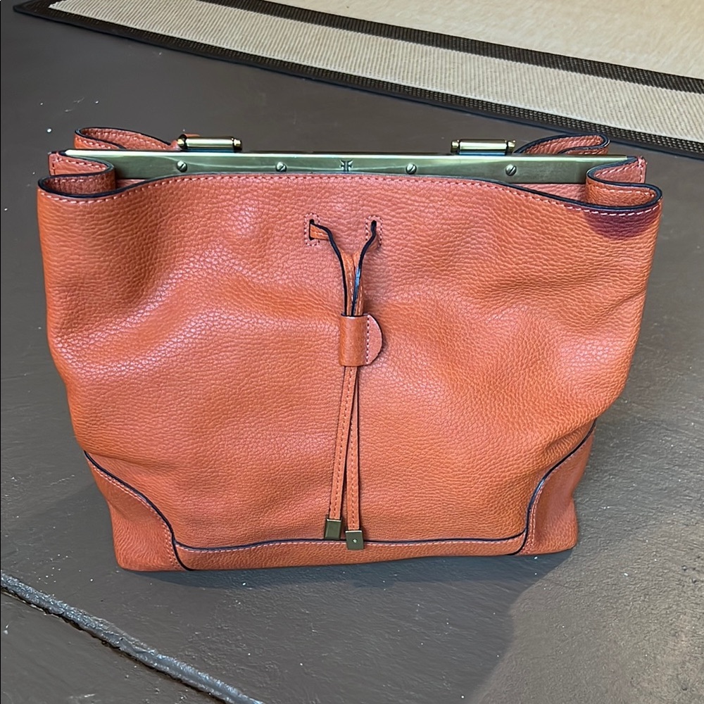 Frye orange/brown Leather Women's Bag
